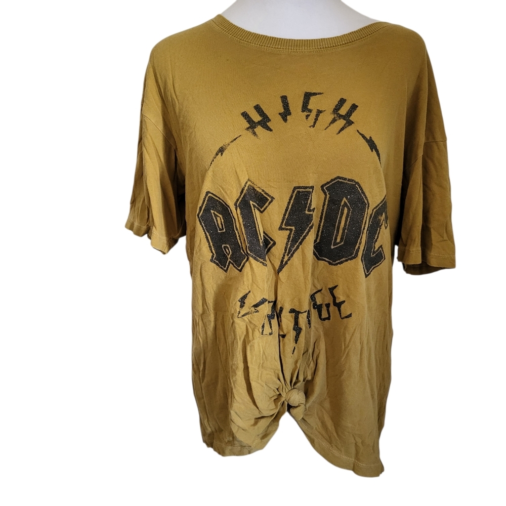 AC/DC Tee Yellow sz M